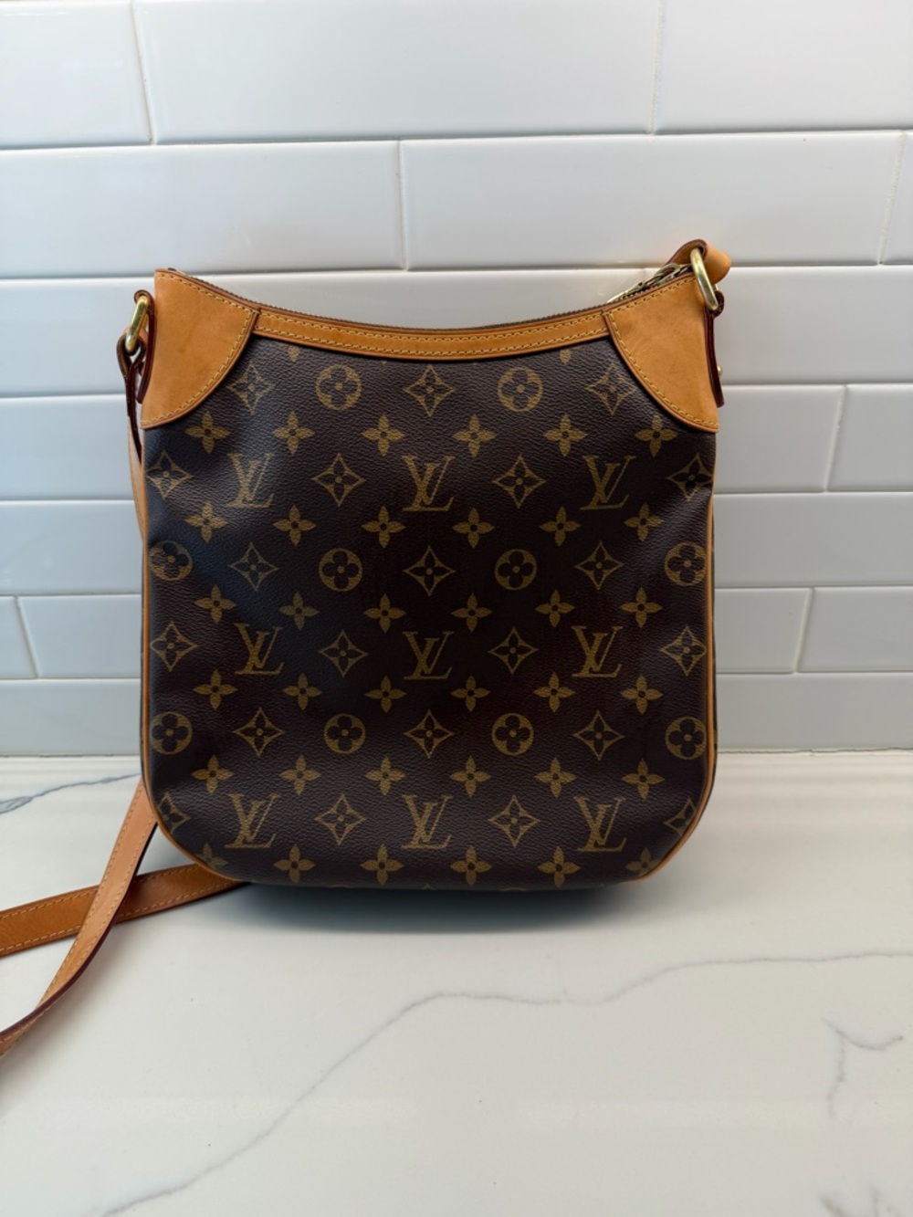 Louis Vuitton Brown Monogram Crossbody Pouchette - Picture 2 of 5